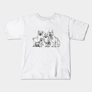 Hyenas - Two-toned Kids T-Shirt